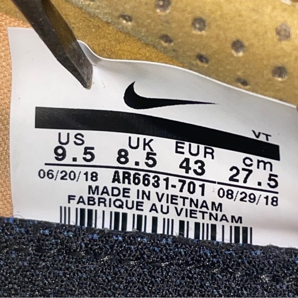 Nike Air VaporMax 2019 Crimson Gold 2018 Men’s 9.5 Excellent Used Condition! - Picture 11 of 11